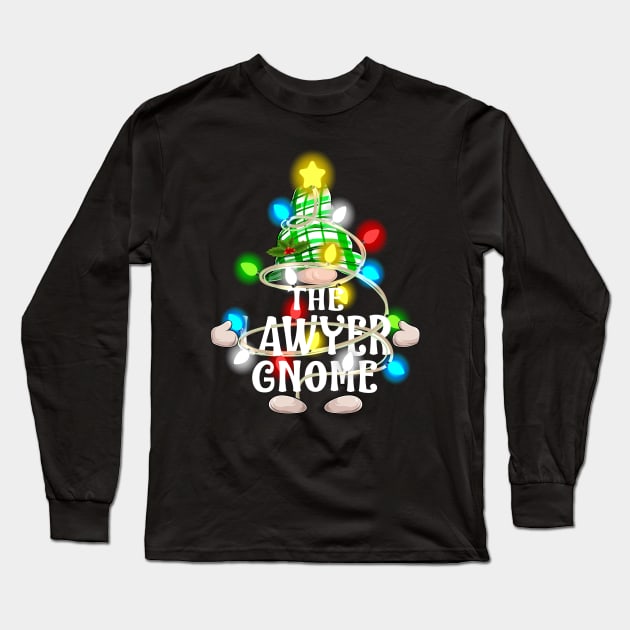 The Lawyer Gnome Christmas Matching Family Shirt Long Sleeve T-Shirt by intelus